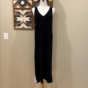 NAADAM Black Midi Dress